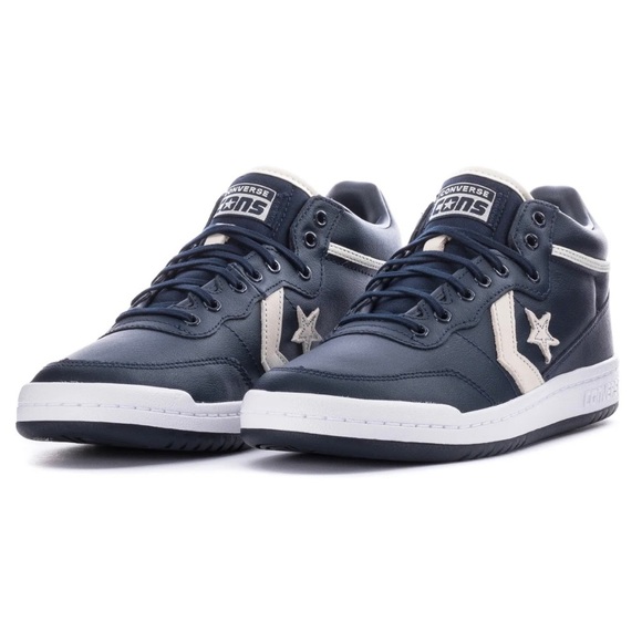 CONVERSE FASTBREAK PRO MID navy blue white men’s 8 / women’s 9.5 - Picture 2 of 10